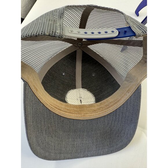 Travis Mathew Mens Golf Snapback Hat Blue Grey Mesh - Picture 2 of 4